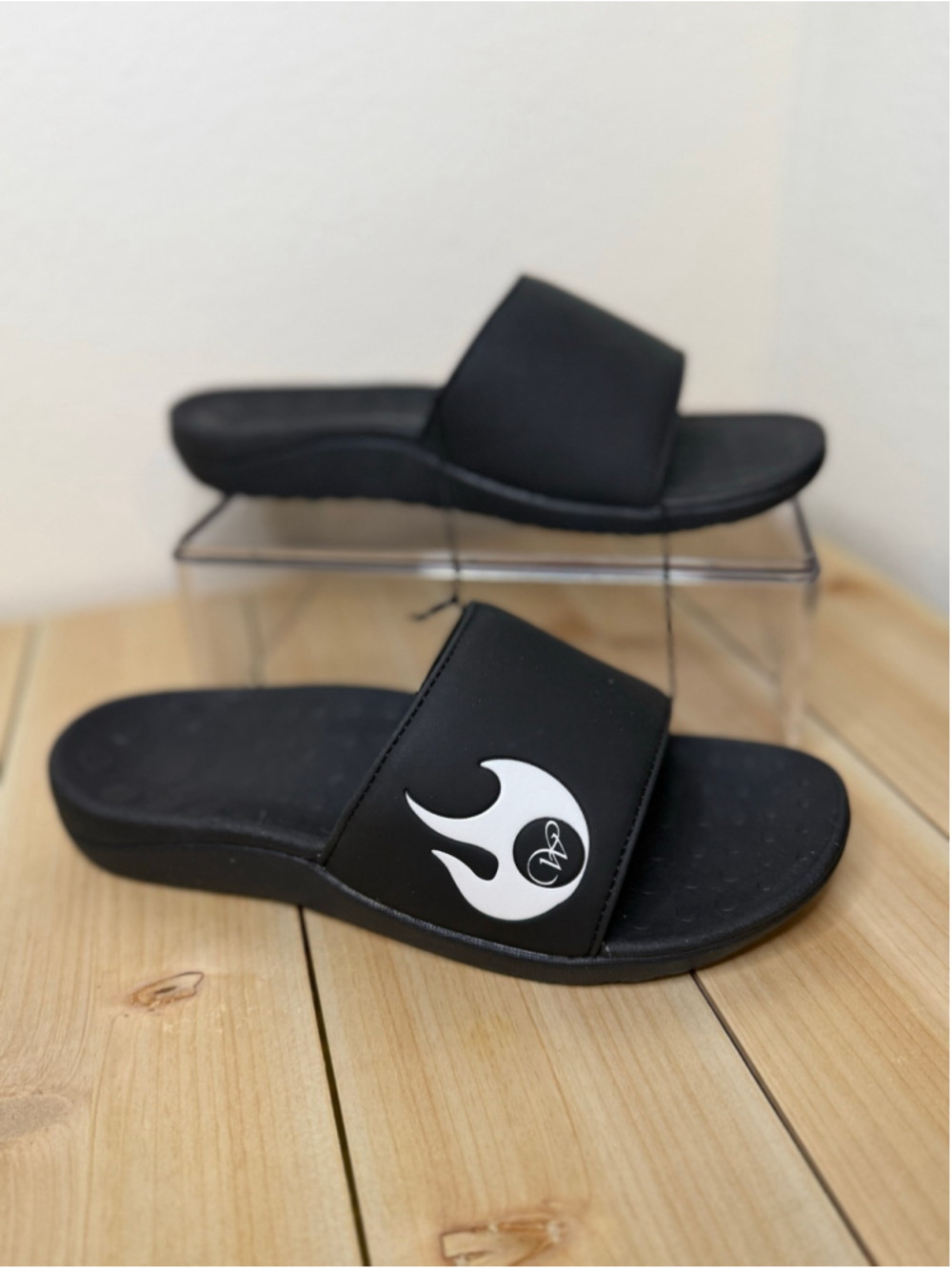 WERK Men's Black Logo Slide Sandals Size 9